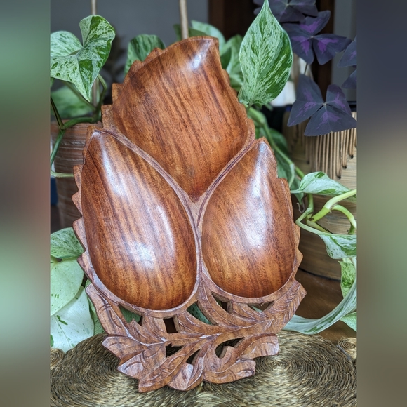 Mid Century Wooden Tray - Picture 2 of 4